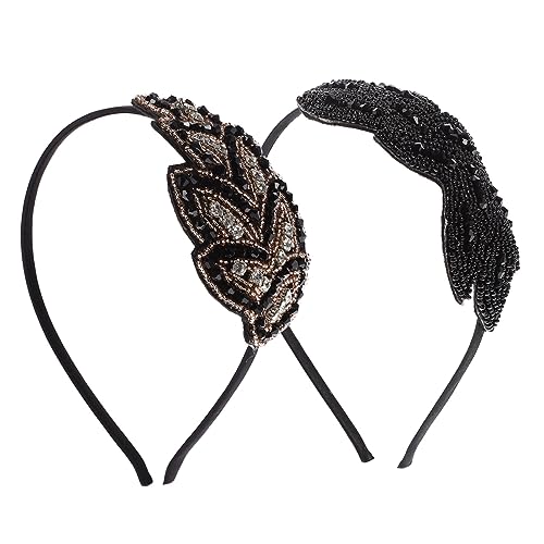 WRITWAA 2 Stück Vintage-Stirnband retro Zubehör Bands Abschlussball Burleske breit Kostümschmuck Party-Haarschmuck Strass-Kopfschmuck Strass-Stirnband frauen haare Perlen WRITWAA 2 Stück Vintage-Stirnband retro Zubehör Bands Abschlussball Burleske breit Kostümschmuck Party-Haarschmuck Strass-Kopfschmuck Strass-Stirnband frauen haare Perlen von WRITWAA