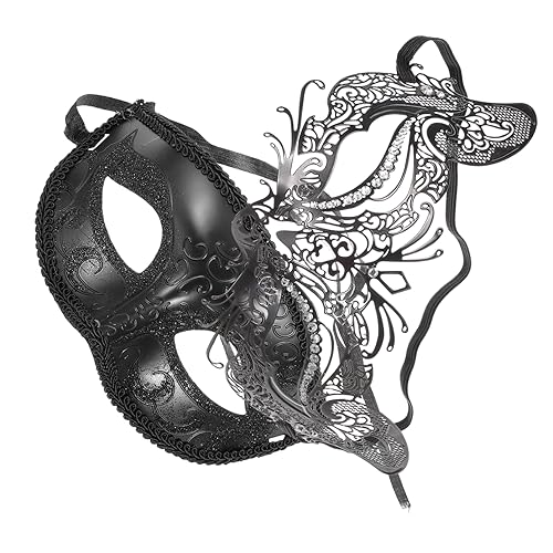WRITWAA 2 Stücke Party Schmuck Die Schlaf Seide Schlaf Lustige Rave Paar Karneval Auge Schmücken Schlaf Für Rosa DIY Coole Halloween Maskerade Schmiedeeisen von WRITWAA