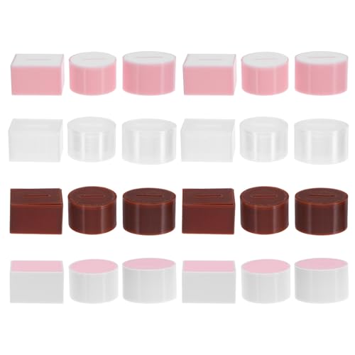 WRITWAA 24 Stück Miniatur-Taschentuchbox-Halter für Puppenhäuser, 3 cm, Puppenhaus-Badezimmer-Zubehör, Wohnzimmer- für Puppen, Wohnzimmer- von WRITWAA