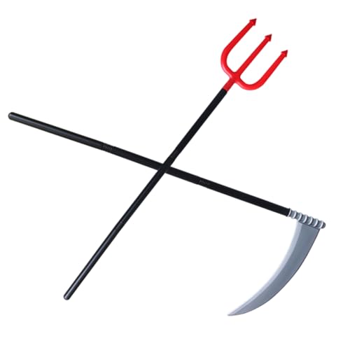 WRITWAA 2St Halloween- gruselig Stütze ausfallen Schlag Sensenmann Halloween Halloween mitgebsel Halloween-Bühnenrequisiten Bühnenaufführungs-Requisiten Plastik von WRITWAA
