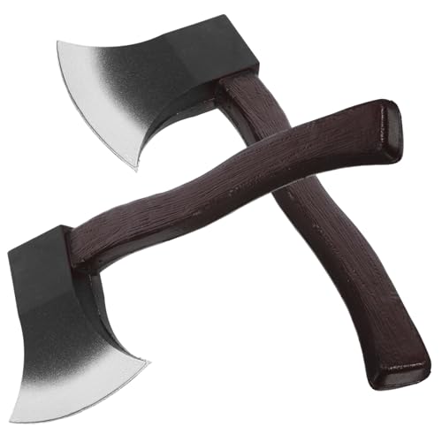 WRITWAA 2St Leistungsrequisiten simulierte Axtstütze falsches Beil Halloween Costume Halloween Kleidung Halloween-Accessoires gefälschte Halloween- Halloween- -Stütze Pu von WRITWAA
