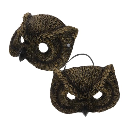 WRITWAA Halloween Maskerade Maske Eule Halbmaske Tier Für Erwachsene Vintage Party Maske von WRITWAA