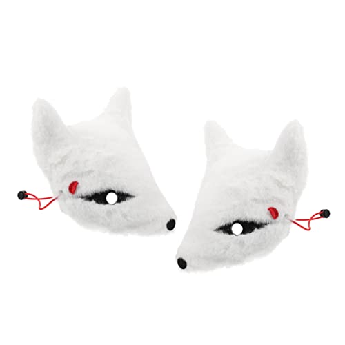 WRITWAA 2stücke Fuchs Halbmaske Für Halloween Plüsch Tiermaske Für Kostümparty Und Dekorative Tiermaske Für Cosplay Und Veranstaltungen WRITWAA 2stücke Fuchs Halbmaske Für Halloween Plüsch Tiermaske Für Kostümparty Und Dekorative Tiermaske Für Cosplay Und Veranstaltungen von WRITWAA