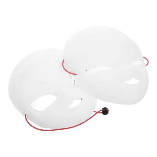 WRITWAA 2 Stk Maske Blanko Weiß Maskerade für Halloween Cosplay Events WRITWAA 2 Stk Maske Blanko Weiß Maskerade für Halloween Cosplay Events von WRITWAA