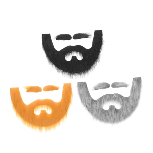 WRITWAA 3 Sätze Humorvolle und Augenbrauen Sticker für Halloween Weihnachtskostüm Opa Verkleidung und Cosplay Accessoires von WRITWAA