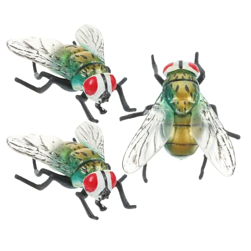 WRITWAA 3 Stück Gefälschte Fliegen-Spielzeuge: Plastikfliegen-Figuren, realistische Insekten-Streich- -Modelle, Aprilscherz-Trick-Requisiten, neuartiges Spielzeug für Halloween-Partygeschenke WRITWAA 3 Stück Gefälschte Fliegen-Spielzeuge: Plastikfliegen-Figuren, realistische Insekten-Streich- -Modelle, Aprilscherz-Trick-Requisiten, neuartiges Spielzeug für Halloween-Partygeschenke von WRITWAA