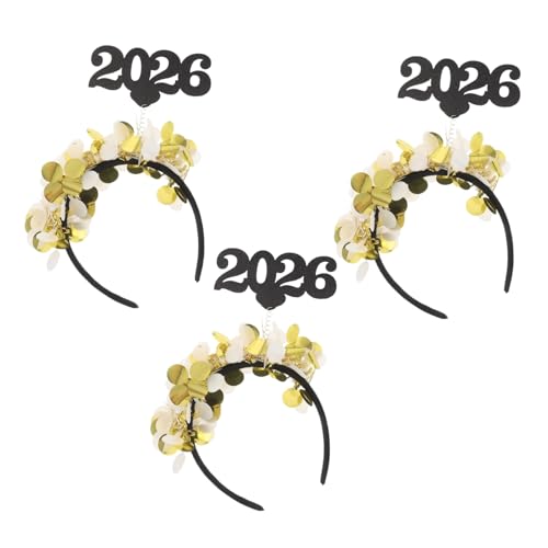 WRITWAA 3 Stück Goldene Haaraccessoires für Stilvolle Party Haarbänder mit Einzigartigem Zahlen Design für Festliche Anlässe und Feiern WRITWAA 3 Stück Goldene Haaraccessoires für Stilvolle Party Haarbänder mit Einzigartigem Zahlen Design für Festliche Anlässe und Feiern von WRITWAA