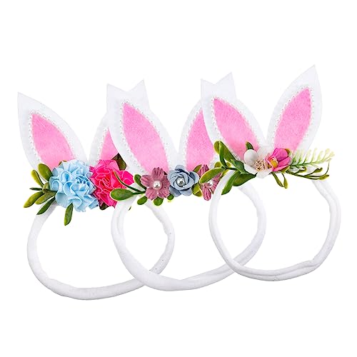 WRITWAA 3 Stück Teiliges Haarband mit Elastischen Bunny Ohren Weiches Stirnband für Mädchen Leichter Kopfschmuck für Ostern Fotoshootings und Festliche Anlässe WRITWAA 3 Stück Teiliges Haarband mit Elastischen Bunny Ohren Weiches Stirnband für Mädchen Leichter Kopfschmuck für Ostern Fotoshootings und Festliche Anlässe von WRITWAA
