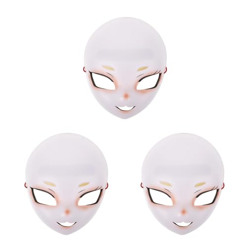 WRITWAA 3 Stücke Bühne Leistung Prop Maske Cartoon Cosplay Maske Kunststoff Süße Katze Stil Masken Für Party WRITWAA 3 Stücke Bühne Leistung Prop Maske Cartoon Cosplay Maske Kunststoff Süße Katze Stil Masken Für Party von WRITWAA