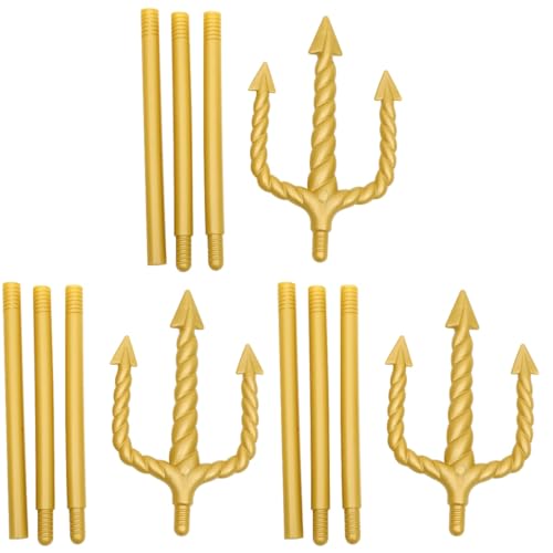 WRITWAA 3-Teilige Abnehmbare Teufelsgabel-Requisite Goldenes Dämonengabel-Cosplay-Zubehör Für Halloween-Partys Für König-Teufel-Kostüme WRITWAA 3-Teilige Abnehmbare Teufelsgabel-Requisite Goldenes Dämonengabel-Cosplay-Zubehör Für Halloween-Partys Für König-Teufel-Kostüme von WRITWAA