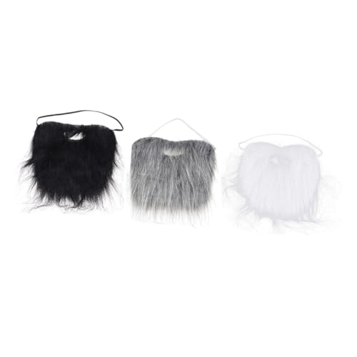 WRITWAA 3St falscher Bart Halloween-Cosplay-Requisiten Bart-Kit Bartglätter Bartwachstumsset Fasching Schnurrbart Beard Set Halloween gefälschter Schnurrbart falscher Schnurrbart Stoff WRITWAA 3St falscher Bart Halloween-Cosplay-Requisiten Bart-Kit Bartglätter Bartwachstumsset Fasching Schnurrbart Beard Set Halloween gefälschter Schnurrbart falscher Schnurrbart Stoff von WRITWAA