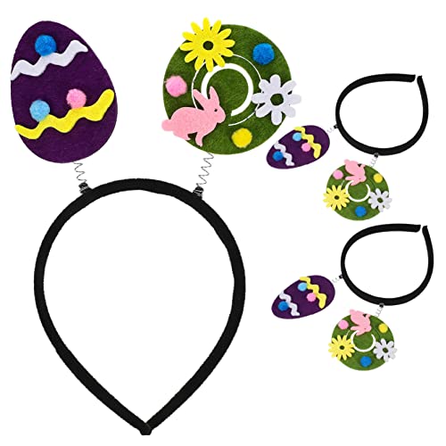 WRITWAA 3Stücke Teiliges Osterkopfband Karton Ei Haarschmuck für Verstellbar und Bequem für Osterpartys Maskeraden und Fotoshootings WRITWAA 3Stücke Teiliges Osterkopfband Karton Ei Haarschmuck für Verstellbar und Bequem für Osterpartys Maskeraden und Fotoshootings von WRITWAA