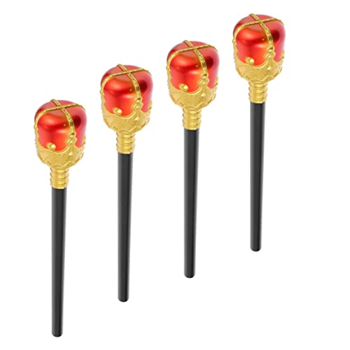 WRITWAA 4 Stück König Cosplay Magische Zauberstäbe für Halloween Kostüme Langlebiges für Requisiten für Bühnenaufführungen Zufällige Farbe WRITWAA 4 Stück König Cosplay Magische Zauberstäbe für Halloween Kostüme Langlebiges für Requisiten für Bühnenaufführungen Zufällige Farbe von WRITWAA