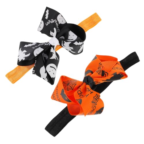 WRITWAA 4 Stück Schleife Stirnband stirnbänder Halloween Cosplay -Kopfschmuck Haarband haarschmuck Hiar-Band für Halloween. dekorative frisur Haarschleife Stoff von WRITWAA