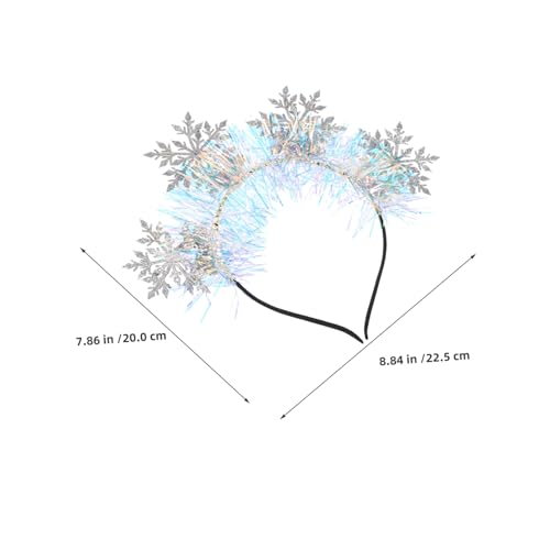 WRITWAA 4 Stück Schneeflocken Haarschmuck Glitzer Stirnband Weihnachten Festliche Damen Haarreifen für Partys Komfortabel Leicht und Vielseitig WRITWAA 4 Stück Schneeflocken Haarschmuck Glitzer Stirnband Weihnachten Festliche Damen Haarreifen für Partys Komfortabel Leicht und Vielseitig von WRITWAA