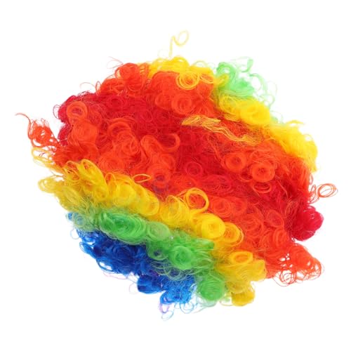 WRITWAA 4 Stück Teiliges Bunte Afro-perücken Kurz Lockig Leicht Atmungsaktiv Party-perücke für Disco Halloween Karneval Clown Kostüm Zubehör WRITWAA 4 Stück Teiliges Bunte Afro-perücken Kurz Lockig Leicht Atmungsaktiv Party-perücke für Disco Halloween Karneval Clown Kostüm Zubehör von WRITWAA