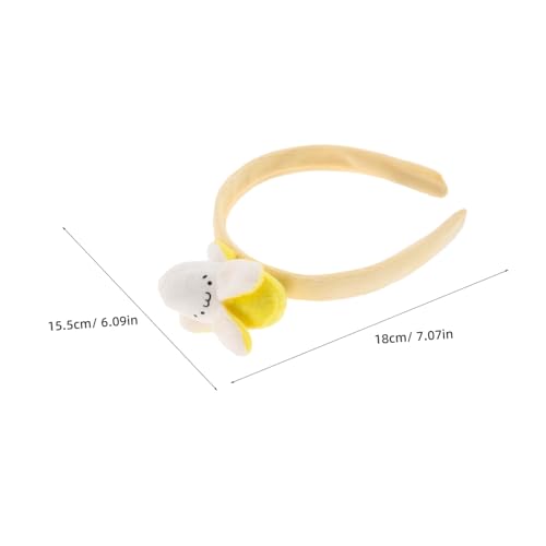 WRITWAA 4 Stück Teiliges Plüsch-bananen-haarband Waschbar Wiederverwendbar Tropisches Fruit-design Schützendes Stylingzubehör für Hautpflege Halloween und Weihnachts-cosplay Lustiges WRITWAA 4 Stück Teiliges Plüsch-bananen-haarband Waschbar Wiederverwendbar Tropisches Fruit-design Schützendes Stylingzubehör für Hautpflege Halloween und Weihnachts-cosplay Lustiges von WRITWAA