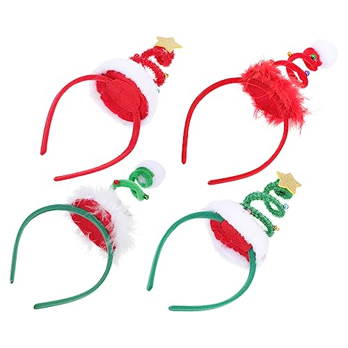 WRITWAA 4 Stück Teiliges Weihnachts Haarband Haarreif mit Stern und Kugel Design Leichtes Komfortables Partyzubehör für Festliche Kostüme und Karneval Langlebig und Formbeständig WRITWAA 4 Stück Teiliges Weihnachts Haarband Haarreif mit Stern und Kugel Design Leichtes Komfortables Partyzubehör für Festliche Kostüme und Karneval Langlebig und Formbeständig von WRITWAA
