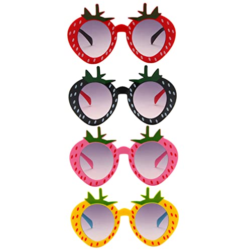 WRITWAA 4 Stücke Erdbeere Sonnenbrille Kinder Sunes Mädchen Party Sunes Erdbeere Gläser WRITWAA 4 Stücke Erdbeere Sonnenbrille Kinder Sunes Mädchen Party Sunes Erdbeere Gläser von WRITWAA
