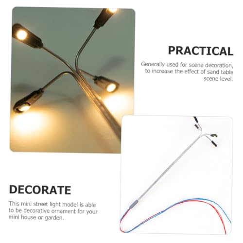 WRITWAA 4 Teiliges Straßenlaternen Zubehör Lampen Gartenbau Für Für Den Innenbereich Sandtisch Kleine Straßenlaterne Im Maßstab N Licht Im Maßstab N Miniatur Kits Farbige WRITWAA 4 Teiliges Straßenlaternen Zubehör Lampen Gartenbau Für Für Den Innenbereich Sandtisch Kleine Straßenlaterne Im Maßstab N Licht Im Maßstab N Miniatur Kits Farbige von WRITWAA