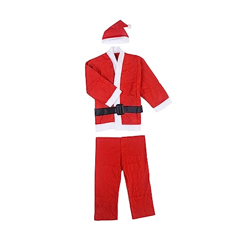 WRITWAA Traditionelles Weihnachtsmannkostüm für Jungen und Mädchen 4-teiliges Set Mütze Gürtel Weihnachtsoutfit für Jungen Im Alter Von 3–5 Jahren WRITWAA Traditionelles Weihnachtsmannkostüm für Jungen und Mädchen 4-teiliges Set Mütze Gürtel Weihnachtsoutfit für Jungen Im Alter Von 3–5 Jahren von WRITWAA