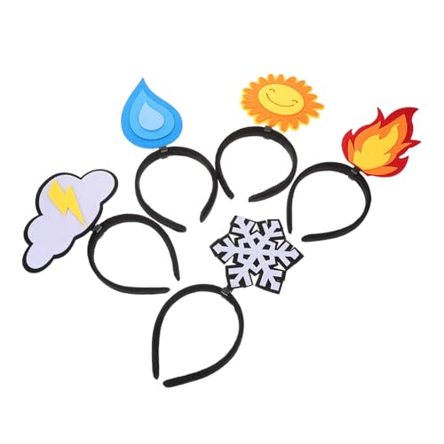 WRITWAA 5 Stück Kreative Party Haar Accessoires Filz Neuartiges Stirnband Dekoration Sonnenwolken Haarband Lustiges Schneeflocken Haarband Winter Schneeflocken Stirnband Lustiges WRITWAA 5 Stück Kreative Party Haar Accessoires Filz Neuartiges Stirnband Dekoration Sonnenwolken Haarband Lustiges Schneeflocken Haarband Winter Schneeflocken Stirnband Lustiges von WRITWAA