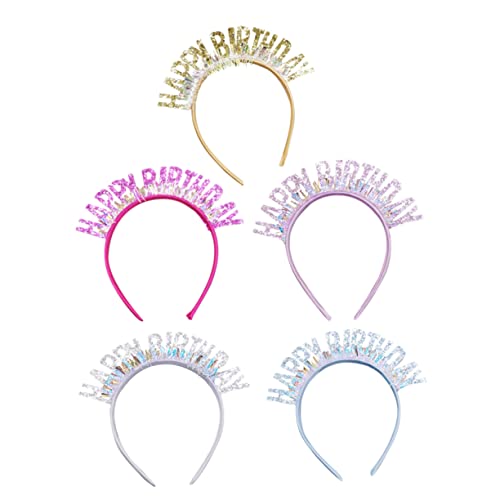 WRITWAA 5 Stück Party-Stirnband haarschmuck Geburtstagskrone für Mädchen Haarzubehör für Mädchen Stirnband Mädchen geburtstag kopfschmuck Haarband für Blumenmädchen Stoff WRITWAA 5 Stück Party-Stirnband haarschmuck Geburtstagskrone für Mädchen Haarzubehör für Mädchen Stirnband Mädchen geburtstag kopfschmuck Haarband für Blumenmädchen Stoff von WRITWAA