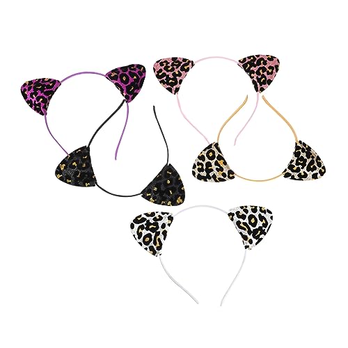 WRITWAA 5 Stück Stirnband Mit Katzenohren Tierstirnband Mädchen Katzenohren Stirnband Drucken Gepardenohren Haarband Mit Tierohren Aus Plüsch Glitzer-ohr-stirnband Katze Kostüm Haare Stoff WRITWAA 5 Stück Stirnband Mit Katzenohren Tierstirnband Mädchen Katzenohren Stirnband Drucken Gepardenohren Haarband Mit Tierohren Aus Plüsch Glitzer-ohr-stirnband Katze Kostüm Haare Stoff von WRITWAA