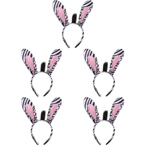 WRITWAA 5Pcs Plüsch Tierische Ohren Stirnbandhörner Stirnband Zebra Stirnband Halloween Carnival Masquerade Theme Party Cosplay -Kopfbedeckung WRITWAA 5Pcs Plüsch Tierische Ohren Stirnbandhörner Stirnband Zebra Stirnband Halloween Carnival Masquerade Theme Party Cosplay -Kopfbedeckung von WRITWAA