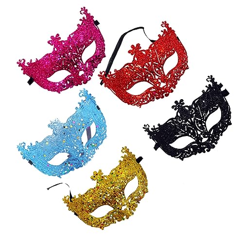WRITWAA 5 Stücke Form Maskerade Für Frauen Glitter Dance Party Halb Karneval Kostüme Maskerade Für Frauen WRITWAA 5 Stücke Form Maskerade Für Frauen Glitter Dance Party Halb Karneval Kostüme Maskerade Für Frauen von WRITWAA
