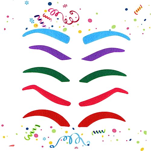 WRITWAA 5Stücke Große Gefälschte Augenbrauen Für Halloween Kostüm Party Cosplay Zubehör Lustige Tiergeist Augenbrauen Maskerade Kreative Verkleidungen WRITWAA 5Stücke Große Gefälschte Augenbrauen Für Halloween Kostüm Party Cosplay Zubehör Lustige Tiergeist Augenbrauen Maskerade Kreative Verkleidungen von WRITWAA