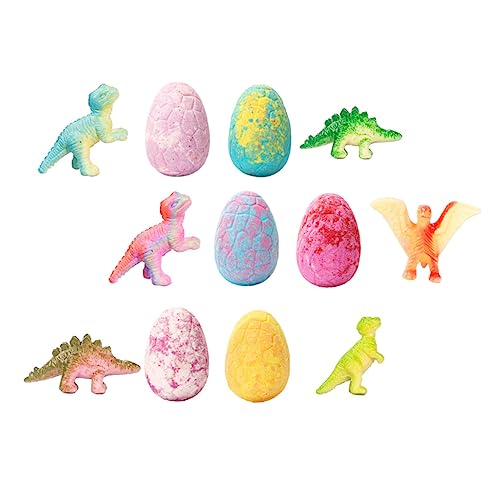 WRITWAA 6 Stück Kreative Badewannenspielzeuge Dinosaurier Ei Form Schaumbälle für Zuhause Reisen und Hotels Machen das Baden zum Spaß mit Vielen Blasen von WRITWAA