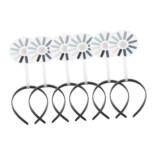 WRITWAA 6 Stück Teiliges Rotierendes Lade-symbol Haarband Auffälliges Stirnband mit Humorvollem Design für Partys und Fotos Verstellbar und Leicht Originelles Accessoire zur Sozialer von WRITWAA