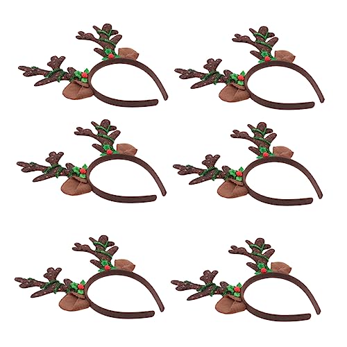 WRITWAA 6 Stück Weihnachts Stirnbänder mit LED Lichtern Teiliges Rentier Geweih Haarreif für Erwachsene für Weihnachtsfeiern Kostümpartys und Cosplay Zufällige Farbe Zufällige Farbe WRITWAA 6 Stück Weihnachts Stirnbänder mit LED Lichtern Teiliges Rentier Geweih Haarreif für Erwachsene für Weihnachtsfeiern Kostümpartys und Cosplay Zufällige Farbe Zufällige Farbe von WRITWAA