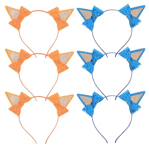 WRITWAA 6-teiliges Haarband mit Katzenohren: Glitzerndes Katzenhaar-Accessoire – Kopfbedeckung für Halloween-Kostümpartys für Kinder – Haarband mit Schleife für Mädchengeburtstag und Karneval WRITWAA 6-teiliges Haarband mit Katzenohren: Glitzerndes Katzenhaar-Accessoire – Kopfbedeckung für Halloween-Kostümpartys für Kinder – Haarband mit Schleife für Mädchengeburtstag und Karneval von WRITWAA