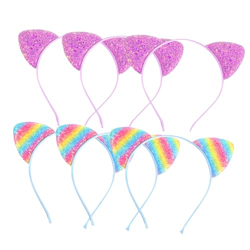 WRITWAA 6Stücke Katzenohren Haarreif Teiliges Glitzer Stirnband für Damen und Kostümzubehör für Partys Karneval Weihnachten und Täglichen Gebrauch Leicht und Langlebig WRITWAA 6Stücke Katzenohren Haarreif Teiliges Glitzer Stirnband für Damen und Kostümzubehör für Partys Karneval Weihnachten und Täglichen Gebrauch Leicht und Langlebig von WRITWAA