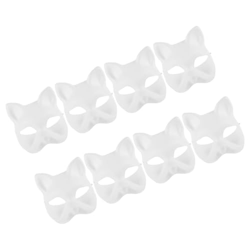 WRITWAA 7st Maske Band Mit Kuhmotiven Zum Dekorieren Requisiten Make-up Stoffbänder Mit Animal-print Abschlussballkostüm Leeres Kostüm Glück Winkende Katze Lebensechte Katze Weiß Papier WRITWAA 7st Maske Band Mit Kuhmotiven Zum Dekorieren Requisiten Make-up Stoffbänder Mit Animal-print Abschlussballkostüm Leeres Kostüm Glück Winkende Katze Lebensechte Katze Weiß Papier von WRITWAA