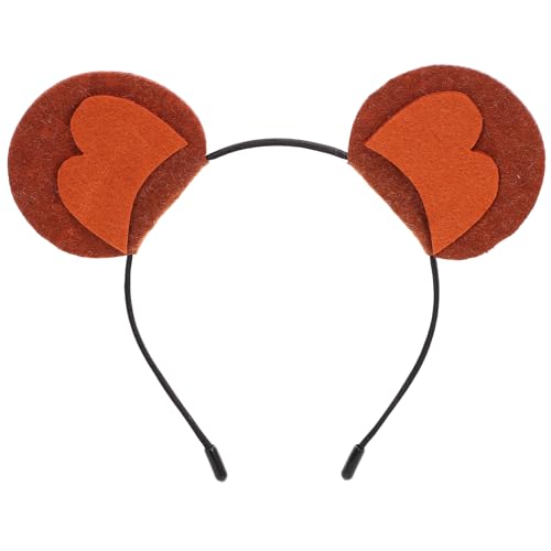 WRITWAA Affenohren Kostümzubehör Cartoon-Tierohren Stirnband Cosplay Künstlicher Kopfschmuck Filz-Stirnband Für Karneval Halloween Ideal Für Jungen Mädchen Erwachsene WRITWAA Affenohren Kostümzubehör Cartoon-Tierohren Stirnband Cosplay Künstlicher Kopfschmuck Filz-Stirnband Für Karneval Halloween Ideal Für Jungen Mädchen Erwachsene von WRITWAA