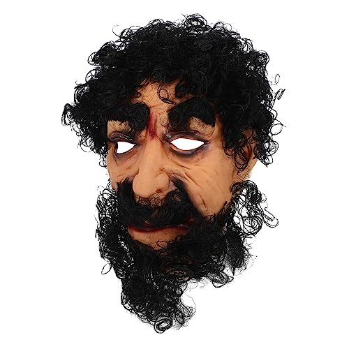 WRITWAA Bärtige Maske Wimperntusche Kostümparty Schnurrbart Maskerade Cosplay-Masken Streich halloween costume halloween kleidung Halloween-Maske Bart Cosplay Gesicht Bart Gesicht Emulsion von WRITWAA