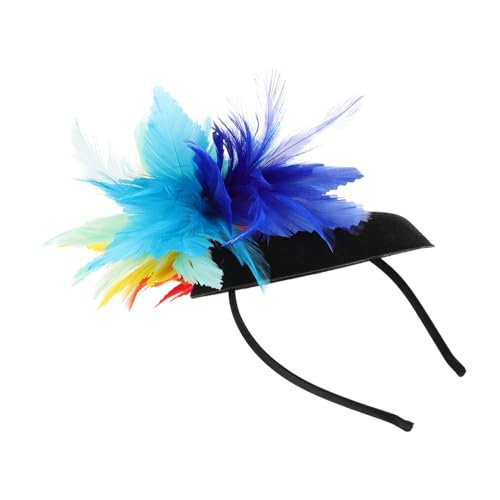 WRITWAA Bunte Fascinator Haarschmuck Leichtes Kopfschmuck Stirnband für Damen Teeparty Bankett Cocktail Karneval Party WRITWAA Bunte Fascinator Haarschmuck Leichtes Kopfschmuck Stirnband für Damen Teeparty Bankett Cocktail Karneval Party von WRITWAA