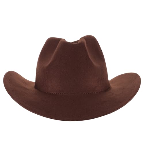 WRITWAA Cowboyhut für Kinder: Westernhut mit breiter Krempe, Fedora-Kappe für Verkleidungskostüme, Rollenspiele, Halloween-Partygeschenke von WRITWAA