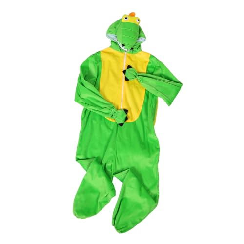 WRITWAA Dinosaurier einteiliges Kostüm Animal Jumpsuit für Dinosaurier-Kostüm für Kleinkinder Tieroverall für Halloween-Kostüme für Kinderkostüme Polyester Hellgrün von WRITWAA