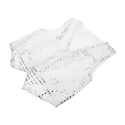 WRITWAA Disco-paillettenweste Für Jungen/mädchen 70er-jahre-partykostüm Zubehör Für Jungen Und Mädchen Tanz-performance-weste Leichtes Jazz-dance-outfit Unisex-vintage-weste WRITWAA Disco-paillettenweste Für Jungen/mädchen 70er-jahre-partykostüm Zubehör Für Jungen Und Mädchen Tanz-performance-weste Leichtes Jazz-dance-outfit Unisex-vintage-weste von WRITWAA