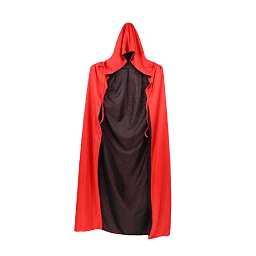 WRITWAA Halloween Umhang Kapuze Doppellagiger Schwarzer Und Roter Vampir Umhang Für Erwachsene Kreatives Kostü Für Halloween Feiern Und Cosplay WRITWAA Halloween Umhang Kapuze Doppellagiger Schwarzer Und Roter Vampir Umhang Für Erwachsene Kreatives Kostü Für Halloween Feiern Und Cosplay von WRITWAA
