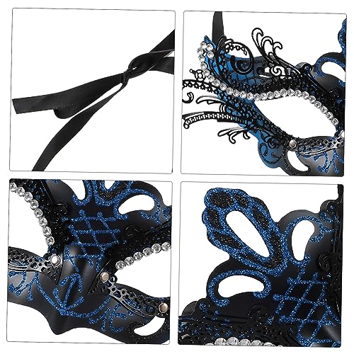 WRITWAA Eisen Schmetterlings Halbgesichtsmaske Masquerade Party Kostüm Halloween Karneval Maskenball Deko für Erwachsene und Freunde von WRITWAA