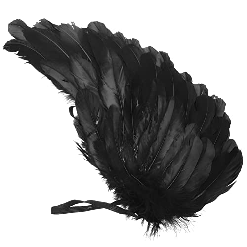 WRITWAA Engelsfederflügel Flügel Für Puppe Halloween-cosplay Feenflügel Sensenmann Erwachsener Engelsflügel Gefiederter Engelsflügel Kinderfeenflügel Künstliche Feder Black WRITWAA Engelsfederflügel Flügel Für Puppe Halloween-cosplay Feenflügel Sensenmann Erwachsener Engelsflügel Gefiederter Engelsflügel Kinderfeenflügel Künstliche Feder Black von WRITWAA