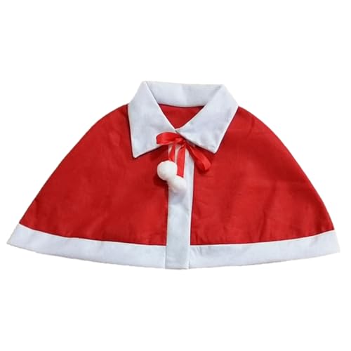 WRITWAA Babygeschenk Babyzubehör Neugeboren Klassischer Weihnachtsumhang Für Winddichter Cape Aus Üsch Elegantes Kostü Zubehör Für Kleine Weihnachtshelden Ideal Für Rollenspiele Und Festliche Anlässe von WRITWAA