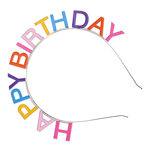 WRITWAA Farbige Happy Birthday Haarreif für Dekoratives Stirnband für Geburtstagsfeiern Partyaccessoires Delikates Design Aufmerksamkeit für Kleine Partygäste WRITWAA Farbige Happy Birthday Haarreif für Dekoratives Stirnband für Geburtstagsfeiern Partyaccessoires Delikates Design Aufmerksamkeit für Kleine Partygäste von WRITWAA