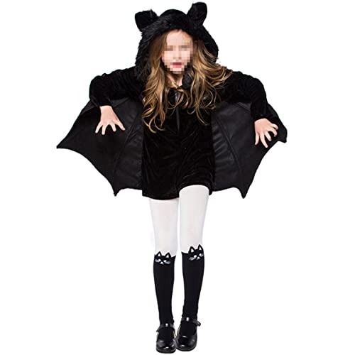 WRITWAA Fledermaus Kostüm Für Halloween Fledermaus Outfit Für Mädchen Cosplay Dress Set Xs Perfektes Accessoire Für Halloween Feiern Und Kostümpartys WRITWAA Fledermaus Kostüm Für Halloween Fledermaus Outfit Für Mädchen Cosplay Dress Set Xs Perfektes Accessoire Für Halloween Feiern Und Kostümpartys von WRITWAA