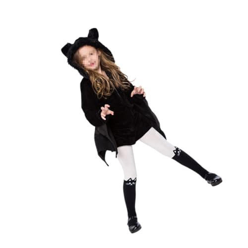 WRITWAA Fledermaus Kostüm Halloween Outfit Für Mädchen Bat Dress Up Cosplay Set Für Körpergröße Für Halloween Feiern Und Kostümpartys WRITWAA Fledermaus Kostüm Halloween Outfit Für Mädchen Bat Dress Up Cosplay Set Für Körpergröße Für Halloween Feiern Und Kostümpartys von WRITWAA